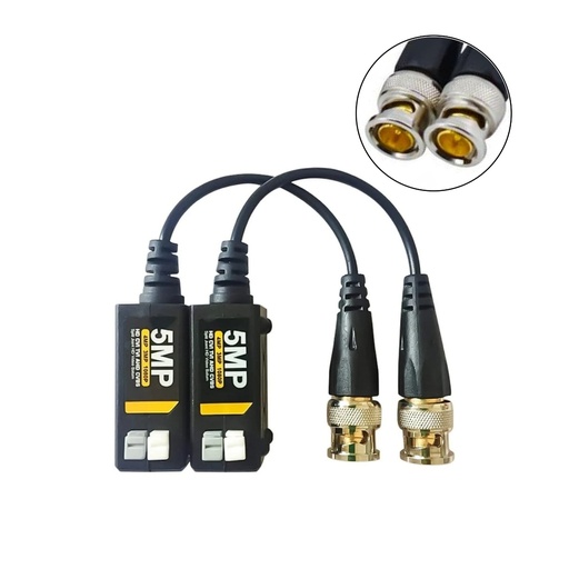 Video Balun. Pasivo 5MP a presión