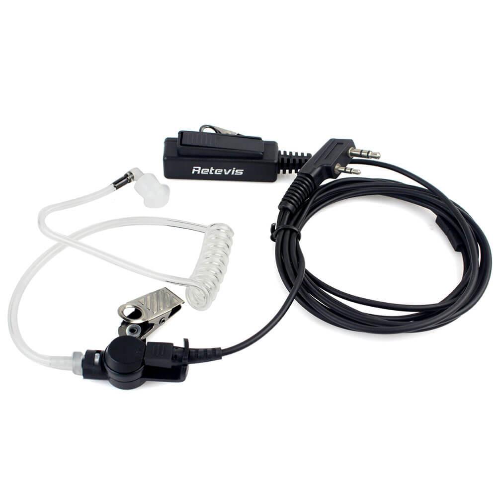 [VRR007] Auricular K1 Modelo C9005A de tubo acústico encubierto MIC para KENWOOD, PS100 y RT76